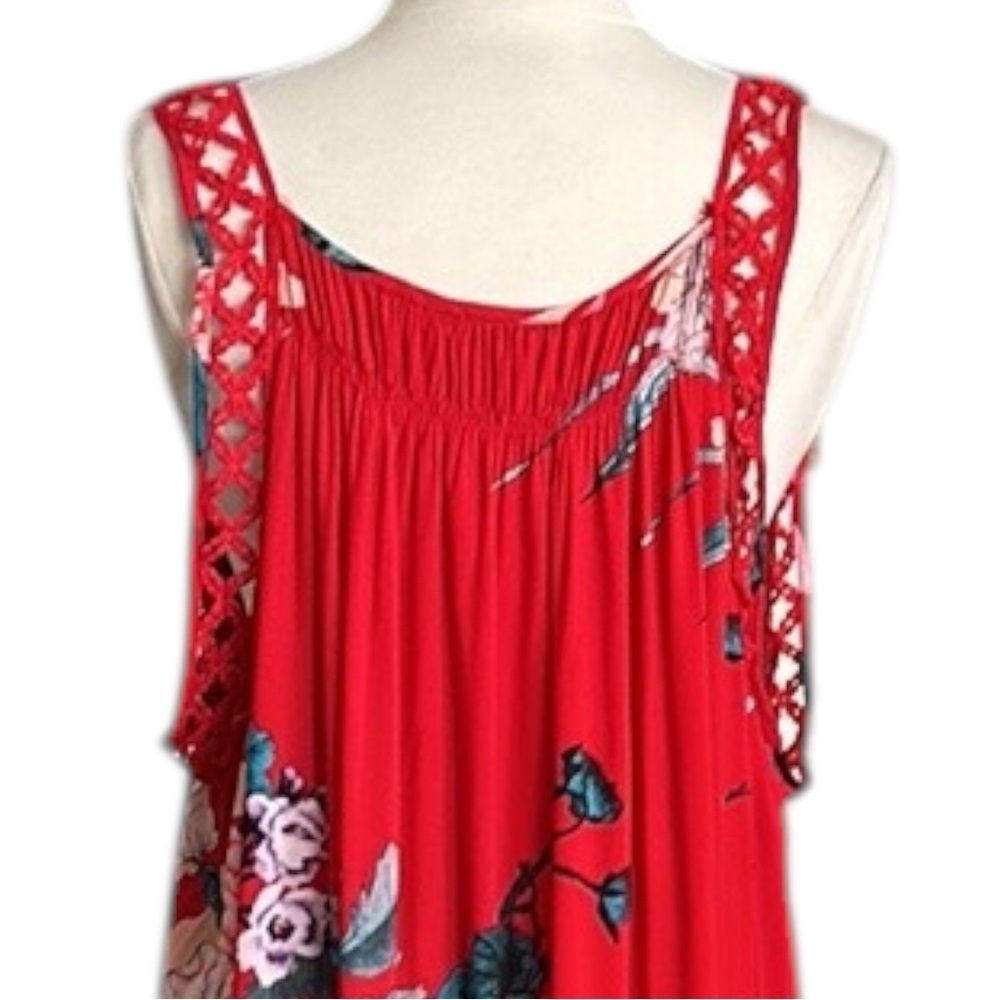 Jaase Red Floral Maxi Dress - Picture 11 of 16